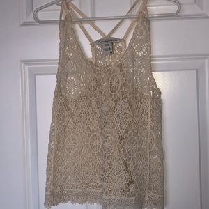 Lace tank top